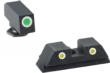 AmeriGlo Gl5115 Glock Tritium Sight Set Green Front White Outline Rear