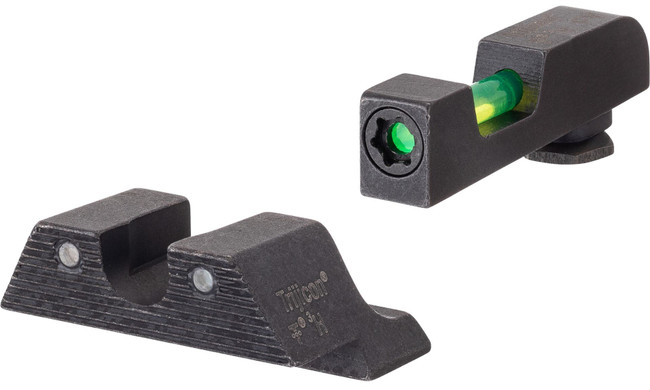 Trijicon DI Night Sight Set Green Tritium Fiber Optic Glock 42 43 43X 48 - 601106 - 719307215245