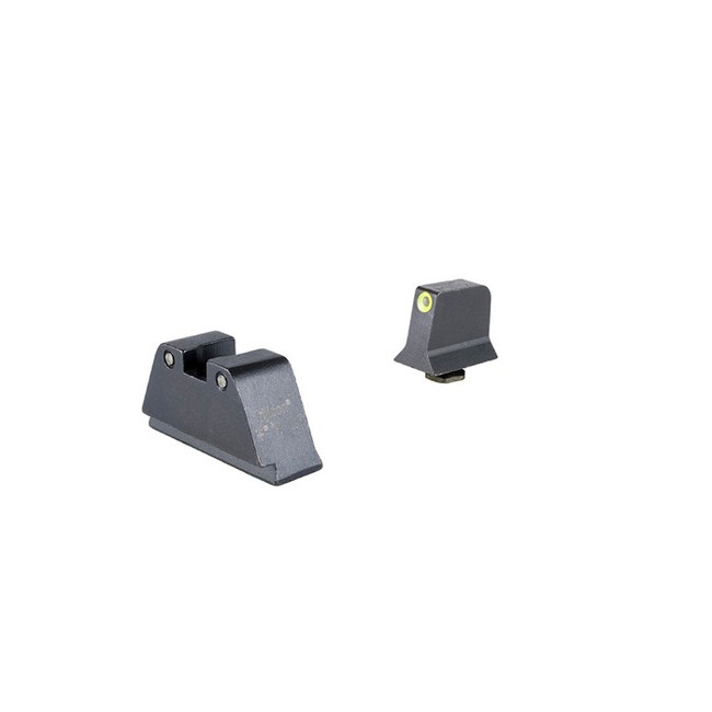 Trijicon Glock Night Sights Suppressor Optic Height Yellow Front 17 17L 19