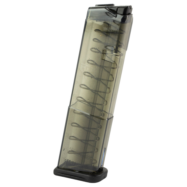 ETS Group 12rd Extended Magazine 9mm Luger Compatible with Glock 43 Smoke Polymer - SMKGLK4312 - 850016478528