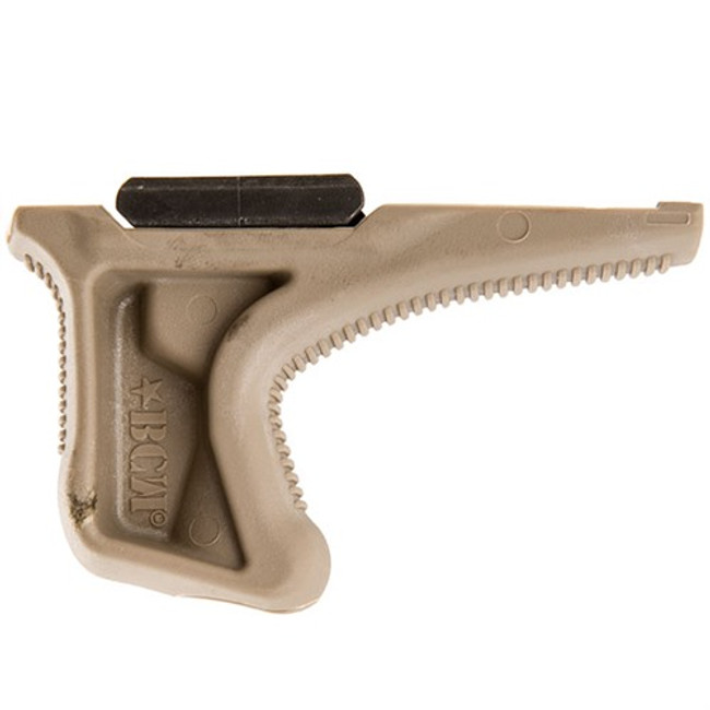 BCM KAG1913FDE BCMGunfighter Kinesthetic Angled Grip Made of Polymer With Flat Dark Earth Textured Finish for Picatinny Rail
