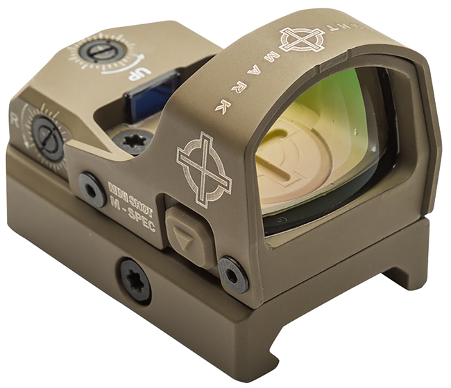 Sightmark Mini Shot M-Spec M1 FMS Dark Earth 1x Red Dot 3 Moa Picatinny Ar compatible