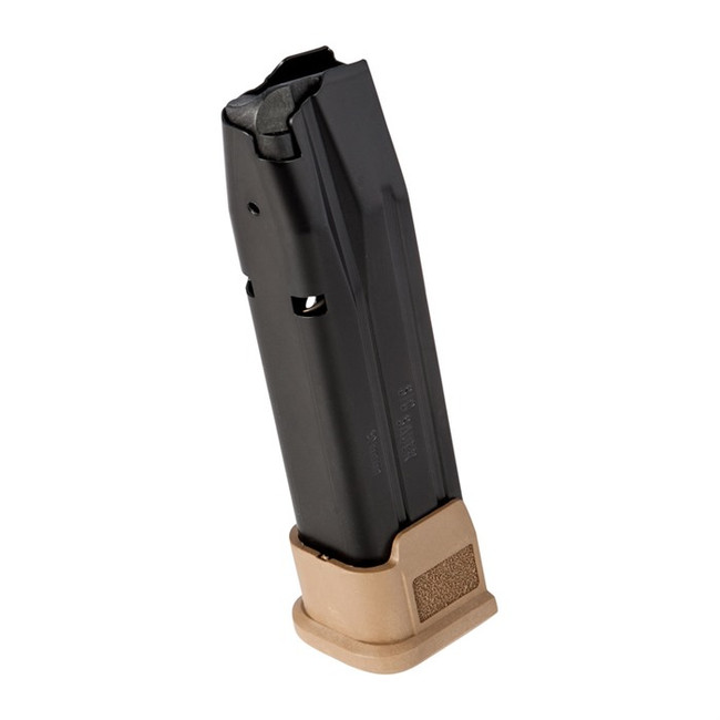 Sig Sauer P320 21rd 9mm Luger Extended Magazine Coyote Tan Steel