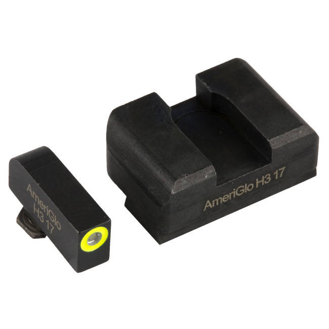 AmeriGlo GL301 i-Dot Glock Front Rear Sight Set Green for Gen 1-5 - GL301 - 644406905301