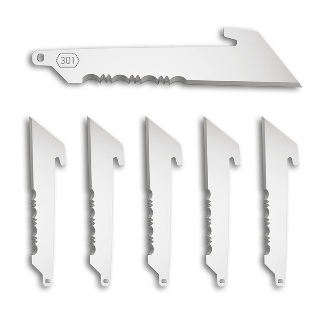 OD EDGE 3" UTILITY W/SERRATIONS 6PK