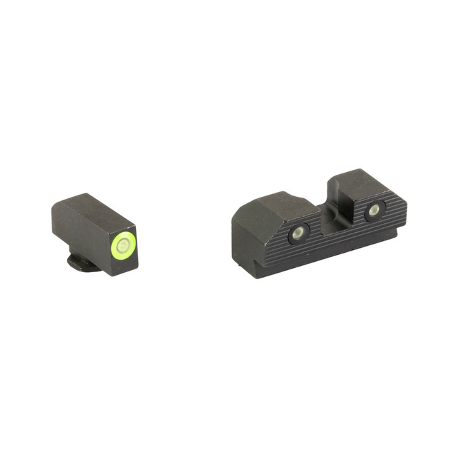 Xs Sights GLR201P6G R3D 2.0 Night Sights Glock Green Tritium Front Green Rear - GLR201P6G - 647533003711