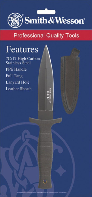 Smith & Wesson H.R.T. Full Tang Spear Point Fixed Blade 4 3/4" Blade Black - SWHRT9B - 028634939206