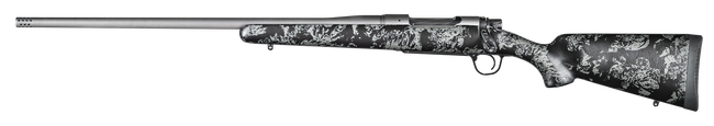 Christensen Arms 8010111900 Mesa FFT 300 Win Mag 3+1 22" Threaded Barrel, Tungsten Gray Cerakote, Black with Gray Webbing Stock,