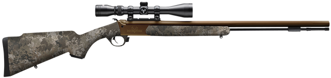 Traditions CR5848804425 NitroFire VAPR w/Scope 50 Cal 209 Primer 26" Burnt Bronze Cerakote Fluted & Tapered Barrel, Drilled & Tapped Receiver, Veil Wideland Fixed Synthetic Stock, 3-9x40mm Duplex