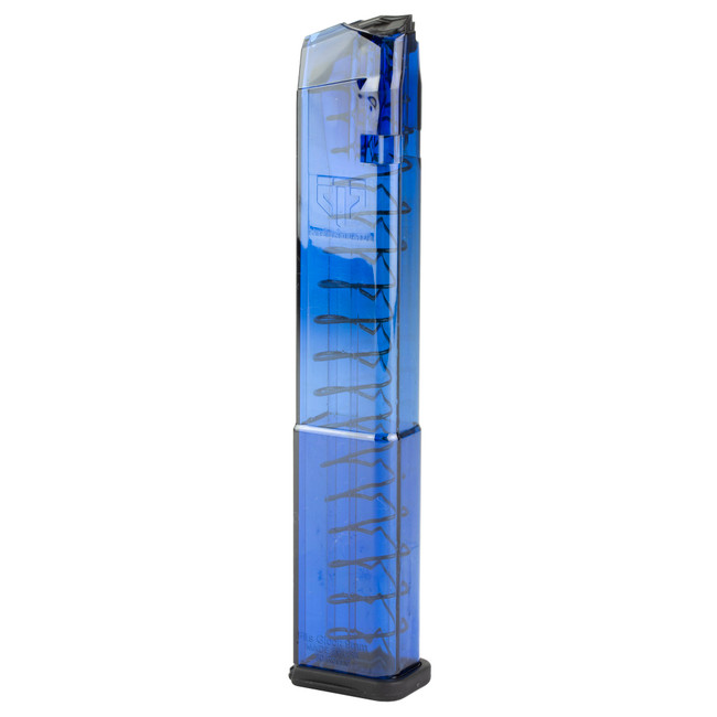 ETS Gen2 Pistol Magazine Blue 9mm 32rd Compatible With Glock G17 G18 G19 G26 G34 G45 - GLK18G2BLU - 850016478276