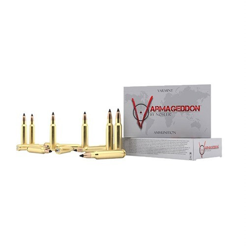 Nosler Varmageddon 222 Remington Polymer Tip Flat Base 40 Grain 20 Rounds