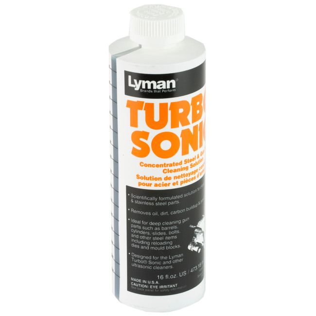 Lyman 7631707 Turbo Sonic Gun Parts Cleaning Solution Against Grease, Dust, Oil 16 oz Bottle - 7631707 - 011516717078