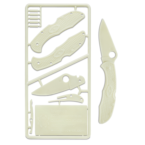 Delica Glow in the Dark Plastic Folding Knife Kit