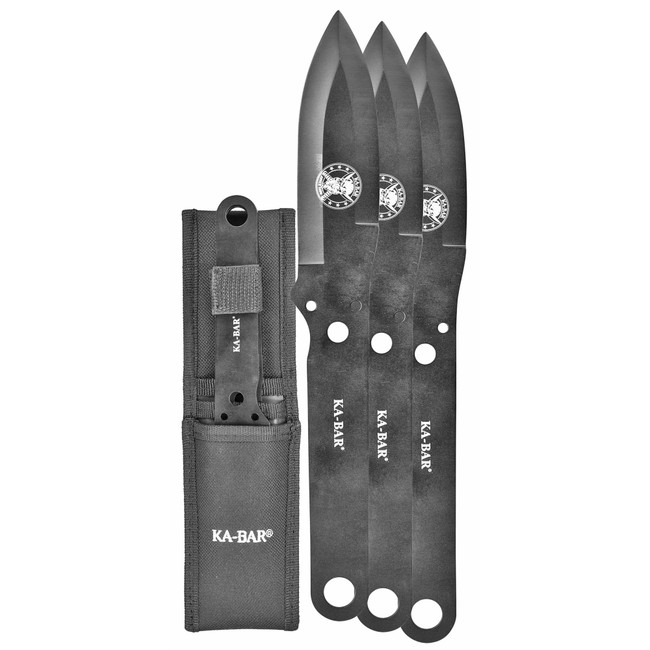 KBAR THROWING KNIFE SET 3 PK W/POUCH - 1121 - 617717211218
