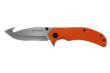 Sarge Knives Adrenaline Spring Assist Folding Knife 3-1/2" Gut Hook Blade Orange