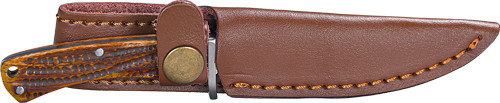 Remington Back Woods Skinner Fixed Knife Brown with Sheath