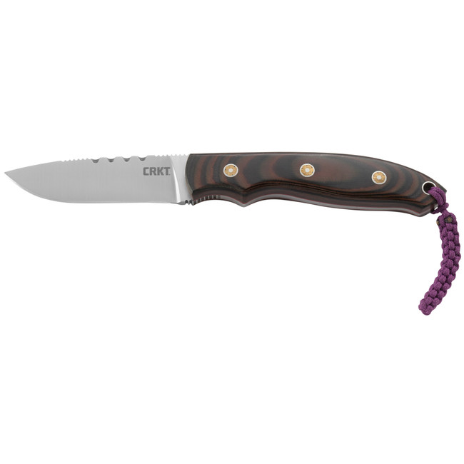 CRKT 2861 Hunt'N Fisch  2.99" Fixed Plain Satin 9Cr18MoV SS Blade/Multi-Color G10 Handle Includes Lanyard/Sheath