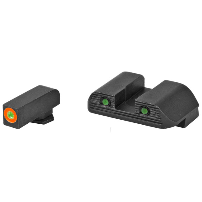 Glock OEM Night Sight Set Ameriglo .165 Front Sight Orange Outline