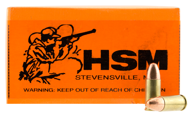 HSM 9MM2R Training  *Remanufactured 9mm Luger 115 gr Full Metal Jacket 50 Rounds