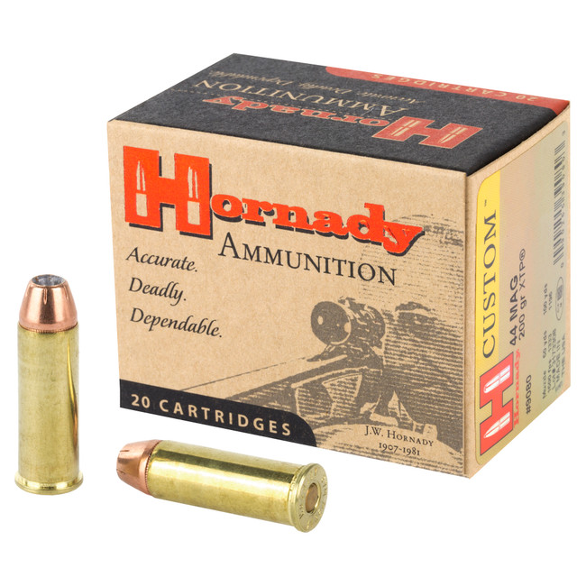 Hornady Custom Pistol Ammo 44 Rem. Mag. 200 gr. XTP 20 rd. - 9080 - 090255390803