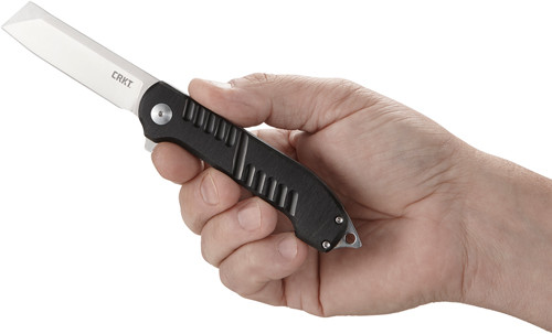 CRKT 4031 Razel GT 3.02" Folding Chisel Plain Satin 8Cr13MoV SS Blade Black/ Aluminum Handle Includes Pocket Clip