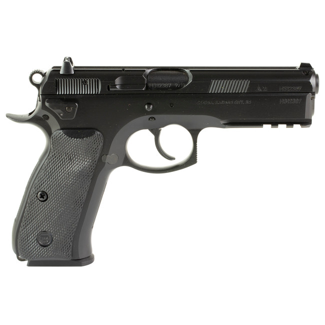 CZ USA 75 SP-01 Tactical Handgun 9mm Luger 10rd Magazine 4.6" Barrel Black Ambi Decocker - 81353 - 806703813530