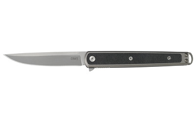CRKT 7123 Seis  3.32" Folding Plain Bead Blasted 4116 Stainless Steel Blade/Black GRN Handle Includes Pocket Clip - 7123 - 794023712308