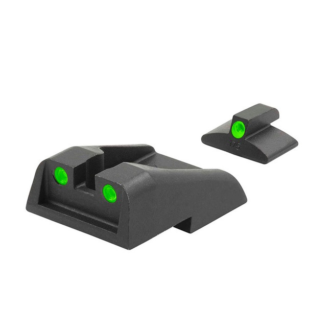 Meprolight USA 195933101 Tru-Dot  Green Tritium White Outline Front Sight-Green Tritium White Outline Rear Sight IWI Jericho 941/Baby Eagle