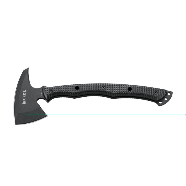 CRKT 2725 Kangee T-Hawk 2.93" Blade Axe w/Spike SK-5 Steel Blade Black Textured GRN Handle 13.75" Long Tomahawk w/Spike