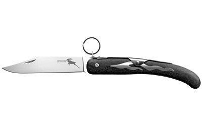 Cold Steel CS20KK Kudu  4.25" Folding Plain Mirror Polished 5Cr15MoV SS Blade/ Black Woodgrain Zy-Ex Handle - CS20KK - 705442019060