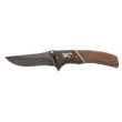Browning Buckmark Hunter Liner Lock Knife Hardwood Scales - Large - 3-1/2" Blade Black