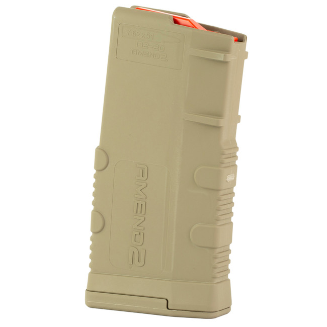 Amend2 AR10 Magazine 7.62x51 - FDE | SR-25 | 20rd - 762MOD2FDE20 - 680286998309
