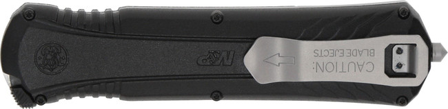 Smith & Wesson MPOTF10 OTF Assisted Knife 3 1/2" Spear Point Blade Black - 1160825 - 661120265757