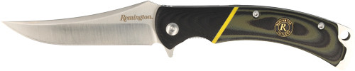 Remington Hunter Folding Knife 4" Trailing Point Blade Green