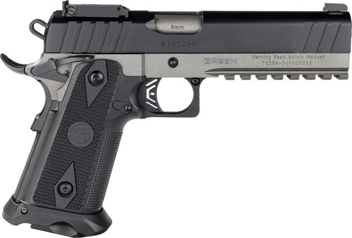 Girsan 395029 Witness2311  9mm Luger 20+1 5" Black Steel Barrel, Black Serrated Steel Slide, Black Polymer Frame w/Beavertail & Picatinny Rail, Black Checkered Polymer Grip, Ambidextrous - 395029 - 741566907227