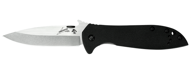 Kershaw EMERSON CQC-4KXL D2 Folding Knife with Wave Shaped Opening Feature 3.9" Blade