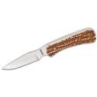 Schrade Uncle Henry 301UH Fixed Knife 3-1/8" Drop Point Blade Brown with Leather Sheath