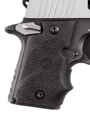 Hogue SIG Sauer P238 Ambi Safety Rubber Grip Finger Grooves Wraparound - 38080 - 743108380802
