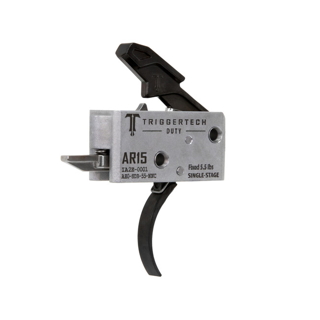 Trigger Tech Mil-Spec Single-Stage Curved Trigger 5.5 lbs Draw Weight AR-15 - AH0SDB55NNC - 885768003483