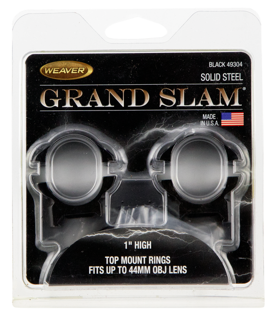 Weaver Grand Slam 1 Inch High Scope Rings Torx Screws Cross Lock Steel