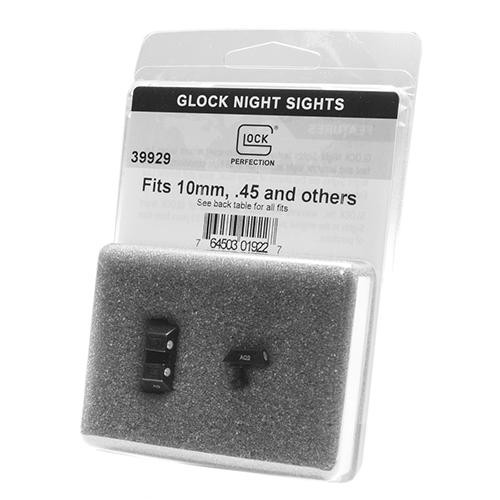 Glock Night Sight Set Rear 6.9mm Fits 10mm 45 Caliber Steel Green