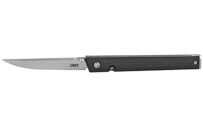 CRKT 7096 CEO  3.11" Folding Plain Satin 4116 Stainless Steel Blade/ Black GRN Handle - 7096 - 794023709605