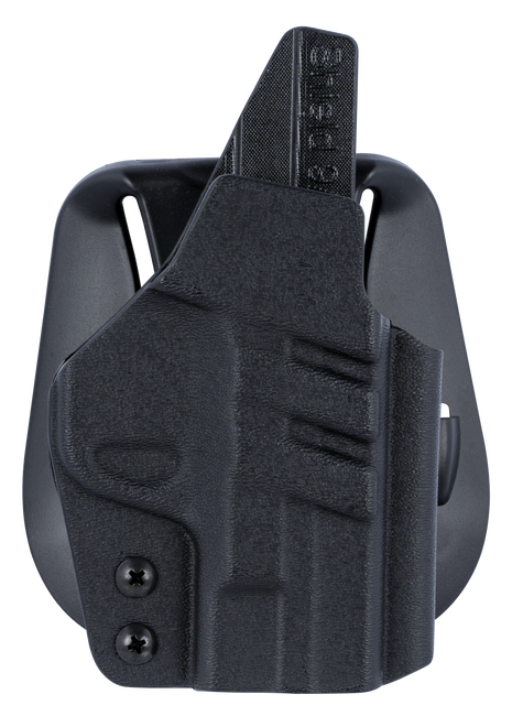 1791 Gunleather TACPDHOWBSHIELDBLKR Tactical Kydex  OWB Black Kydex Paddle Fits S&W M&P Shield/S&W M&P Shield Plus                                                                                      