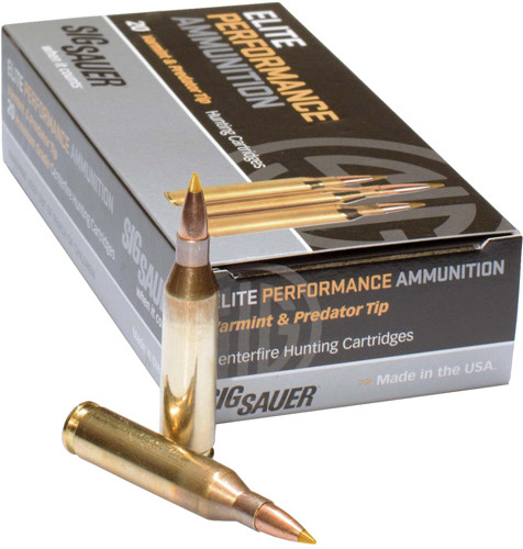 Sig Sauer E270TH220 Elite Hunter Tipped  270Win 140gr Controlled Expansion Tip 20 Per Box/10 Case - E270TH220 - 798681619689