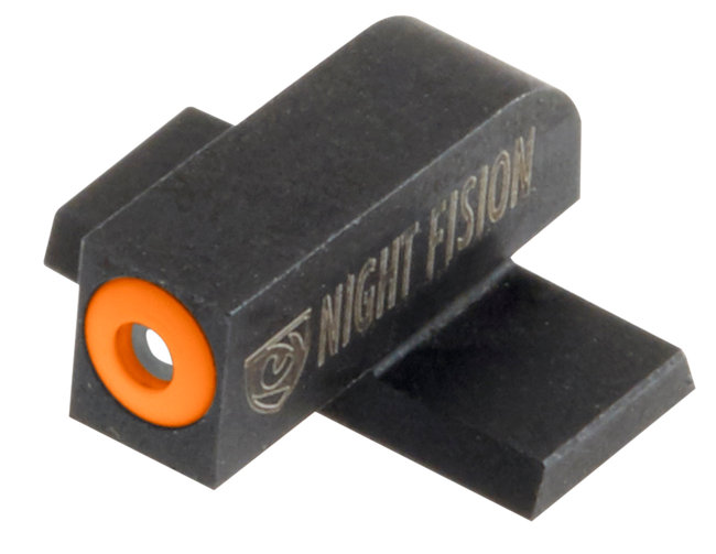 Night Fision SPR225001OGX Perfect Dot Tritium Night Sights For Springfield  Black | Green Tritium Orange Ring Front Sight                                                                               