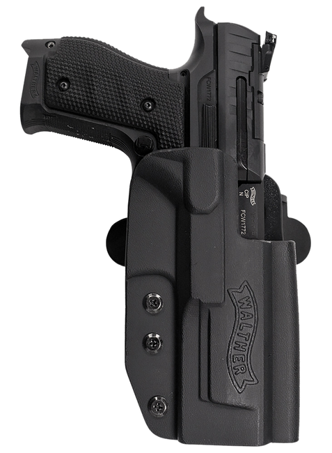 Walther Arms 5130217 PPQ  Q5 Match Steel Frame OWB Holster Black Kydex Belt Slide - 5130217 - 723364217203