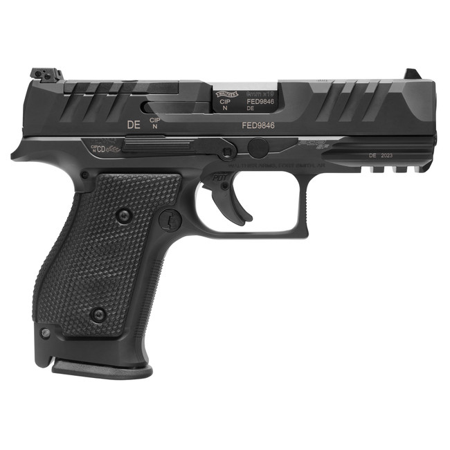 Walther PDP Steel Frame Compact Pistol 9mm 4 in 15 Rounds Black - 2872111 - 723364228780
