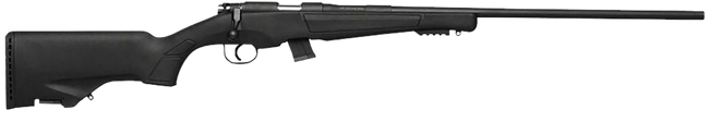 Escort HE22LR2502BK Escort  22 LR 10+1 25" Black Threaded Barrel, Black Grooved Steel Receiver, Black Synthetic Fixed Stock