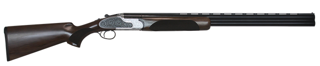 CZ-USA 06456 WingShooter Elite 20 Gauge 3" 2rd 28" Gloss Black Chrome Barrel, Engraved Satin-Gloss Chrome Metal Finish, Turkish Walnut Stock Includes 5 Chokes