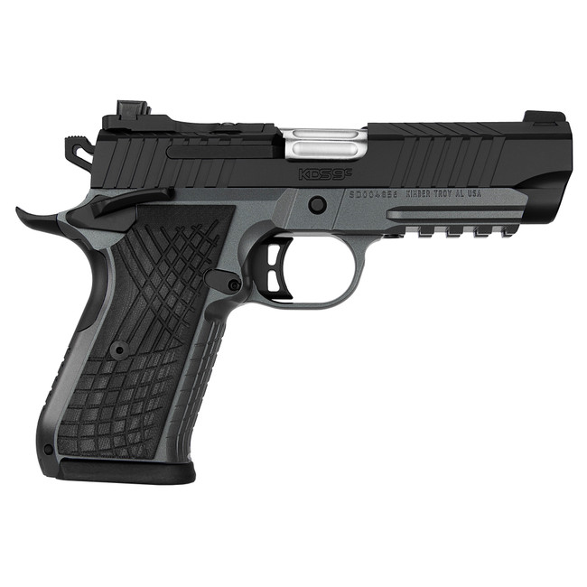 Kimber Mfg.,inc 3100018 KDS9C Rail 9mm 10+1 4.09" KimPro Gray/Black Front and Rear Serrations Stainless Steel G-10 Grip - 3100018 - 669278310183